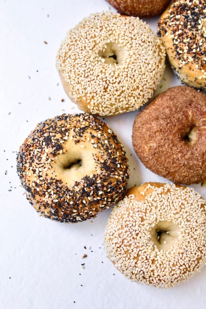 Homemade Sourdough Bagels (vegan)