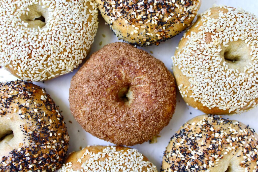 Homemade Sourdough Bagels (vegan)