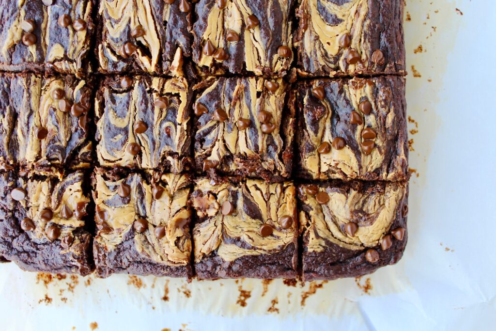 Double Chocolate Peanut Butter Banana Snack Cake (vegan, oil-free, GF friendly)