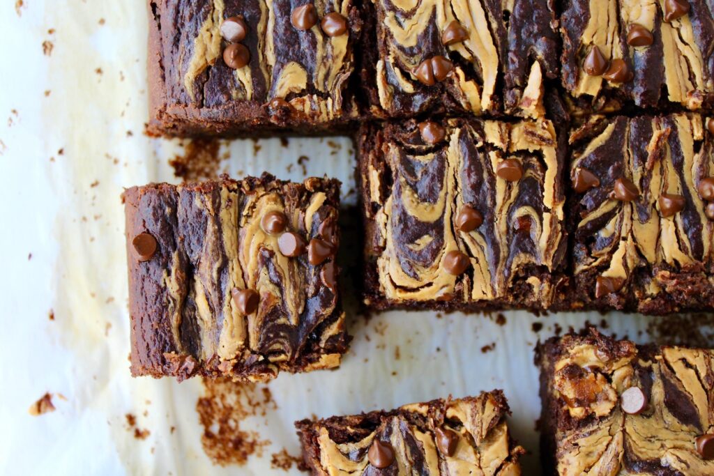 Double Chocolate Peanut Butter Banana Snack Cake (vegan, oil-free, GF friendly)