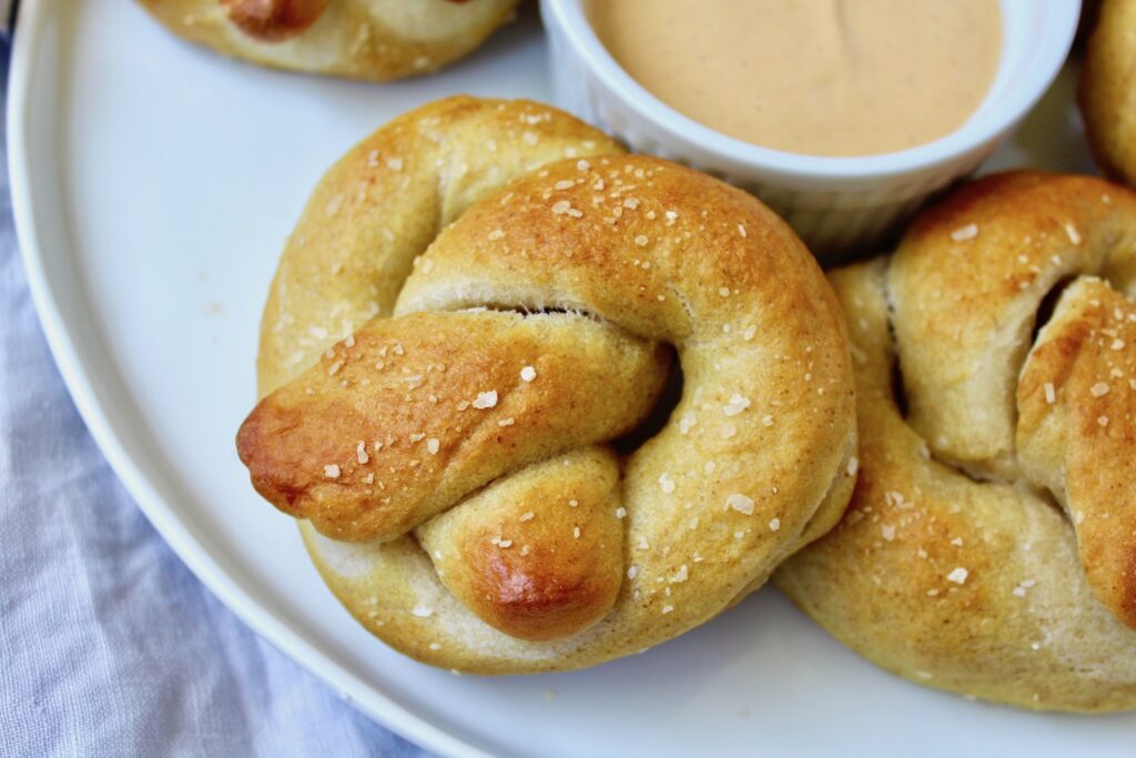 Vegan Sourdough Soft Pretzels