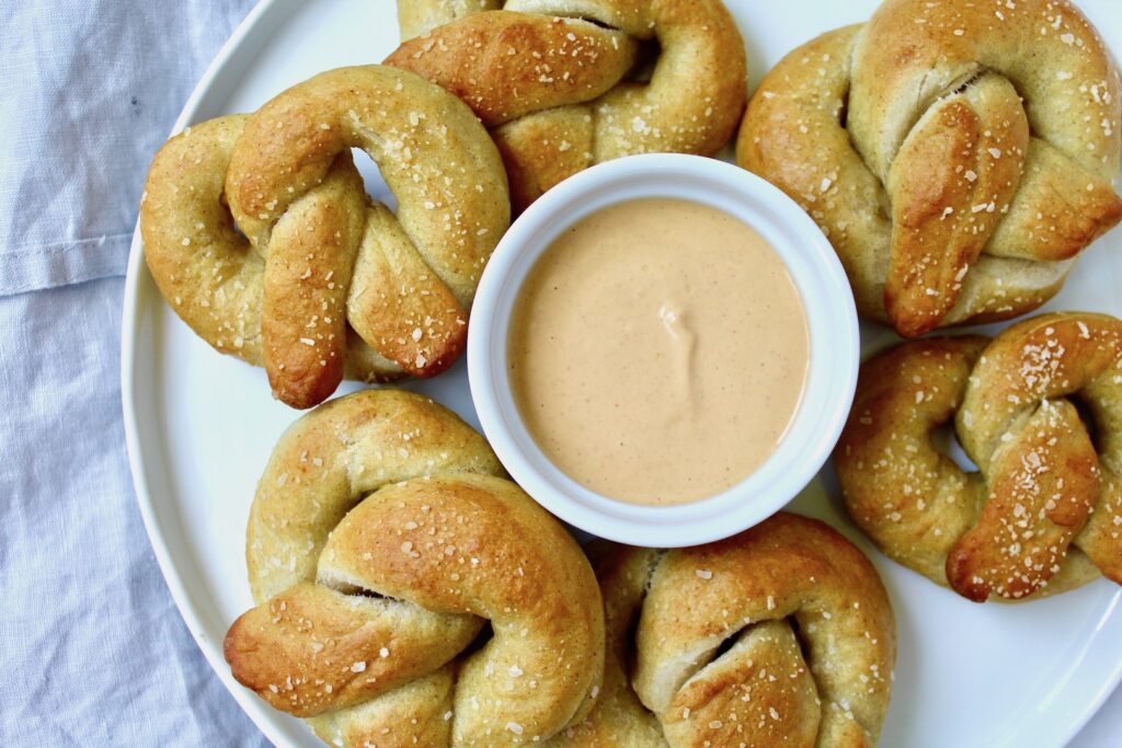 Vegan Sourdough Soft Pretzels