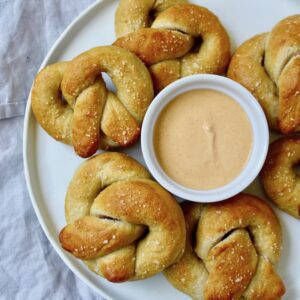 Vegan Sourdough Soft Pretzels