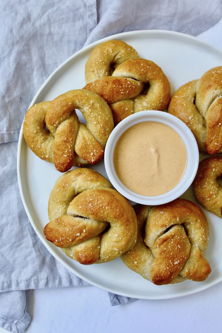 Vegan Sourdough Soft Pretzels