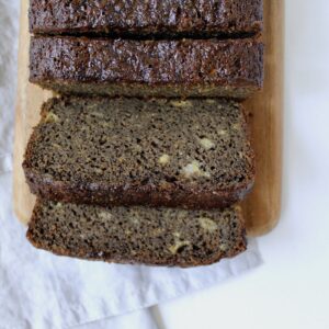 Vegan Sourdough Buckwheat Banana Bread