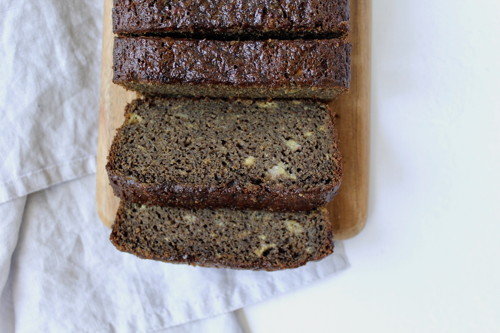 Vegan Sourdough Buckwheat Banana Bread