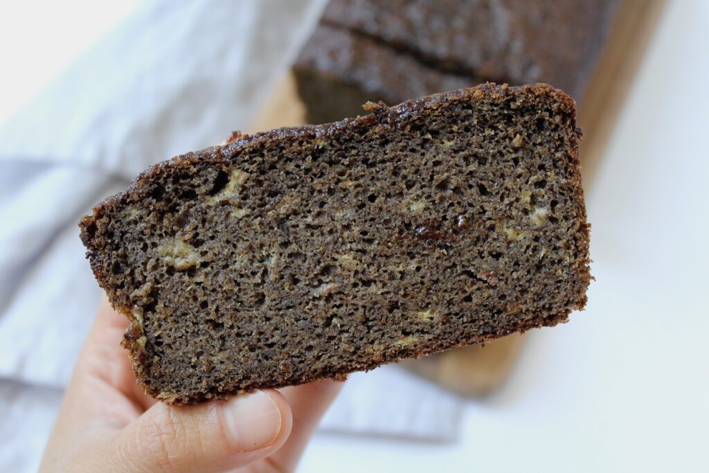 Vegan Sourdough Buckwheat Banana Bread 