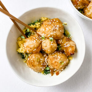 Baked Sticky Sesame Cauliflower (vegan, gluten-free friendly)