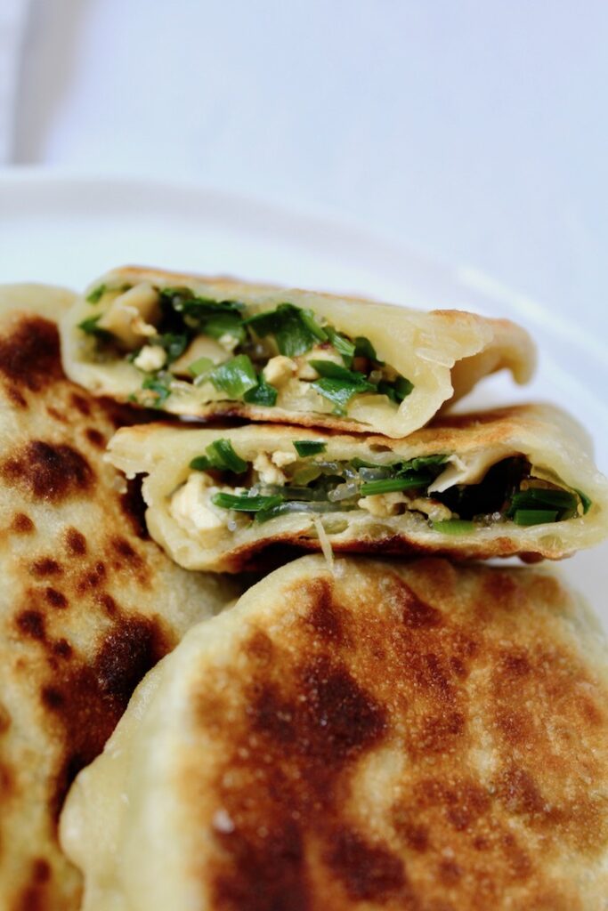 Vegan Chinese Chive Pockets (韭菜盒子)