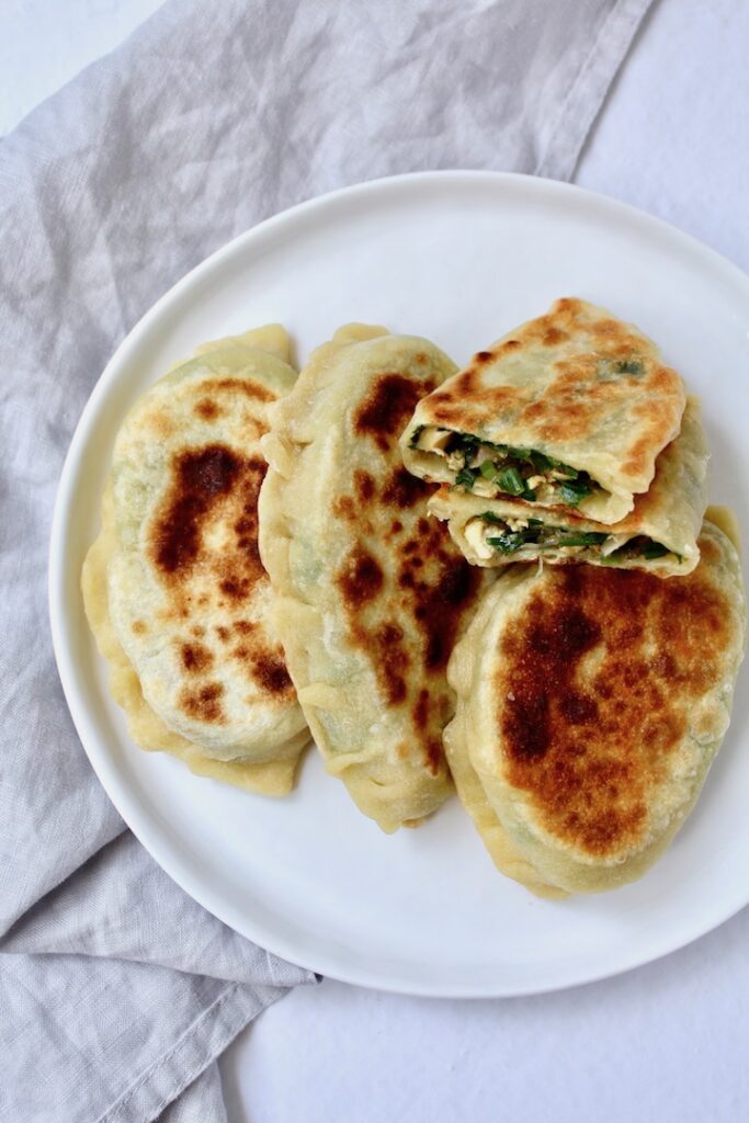 Vegan Chinese Chive Pockets (韭菜盒子)