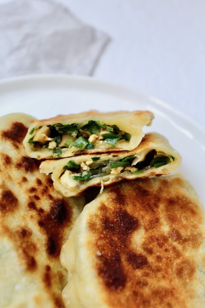 Vegan Chinese Chive Pockets (韭菜盒子)