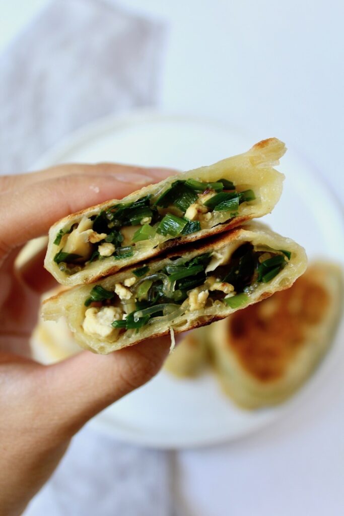 Vegan Chinese Chive Pockets (韭菜盒子)