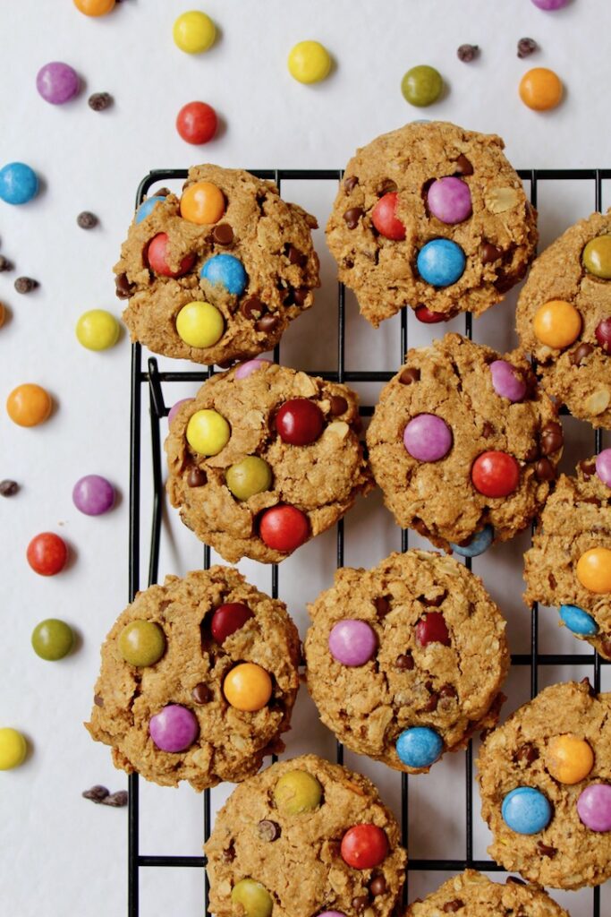 Best Healthy Monster Cookies (vegan, gluten-free, refined sugar free)