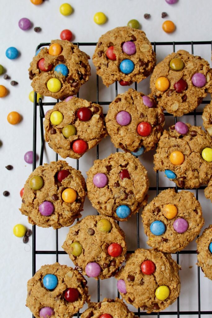 Best Healthy Monster Cookies (vegan, gluten-free, refined sugar free)