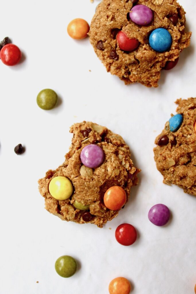 Best Healthy Monster Cookies (vegan, gluten-free, refined sugar free)