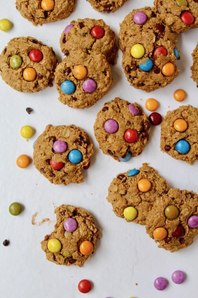 Best Healthy Monster Cookies (vegan, gluten-free, refined sugar free)