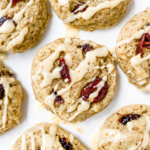 Easy Cranberry Orange Cookies (vegan)