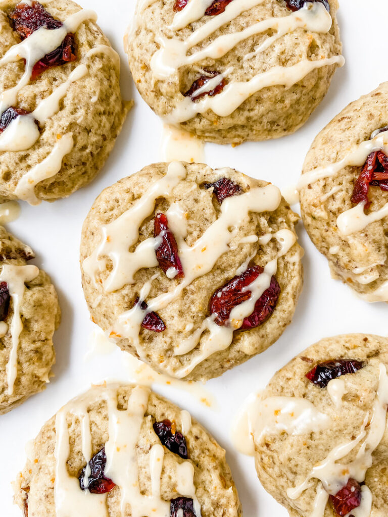 Easy Cranberry Orange Cookies (vegan) 