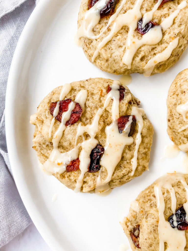 Easy Cranberry Orange Cookies (vegan) 