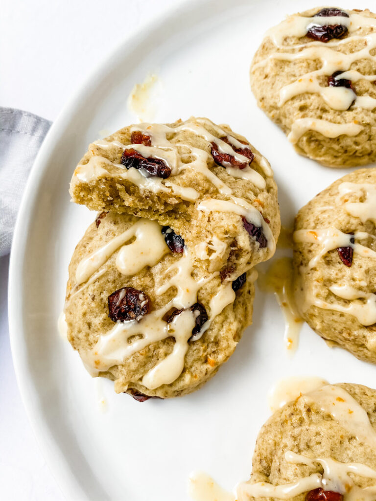 Easy Cranberry Orange Cookies (vegan) 