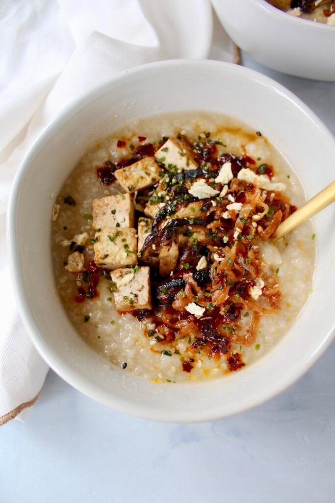 Best Vegan Instant Pot Congee (stovetop friendly)