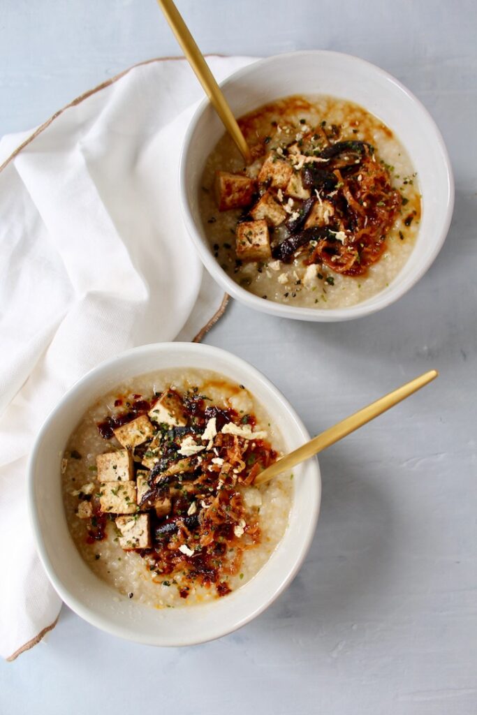 Best Vegan Instant Pot Congee (stovetop friendly)