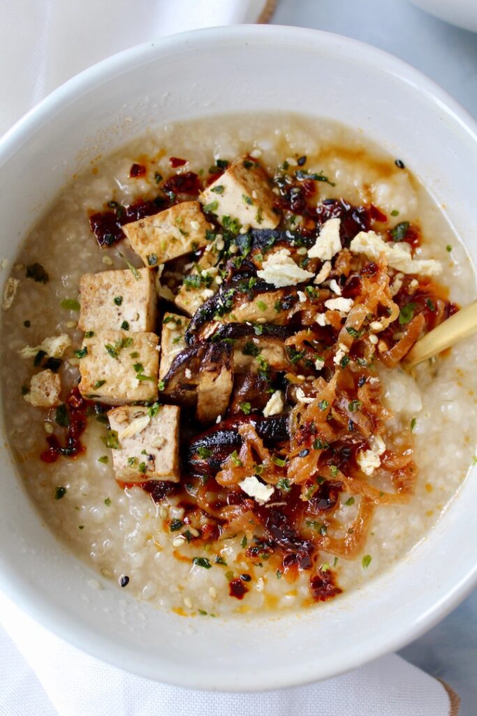 Best Vegan Instant Pot Congee (stovetop friendly)