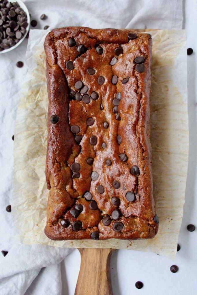 Best Chickpea Flour Banana Bread (vegan, gluten-free, refined sugar free) 