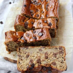 Best Chickpea Flour Banana Bread (vegan, gluten-free, refined sugar free)