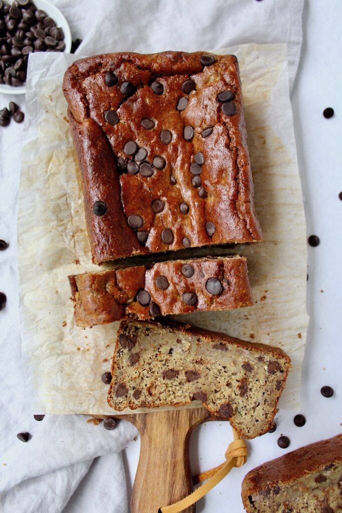 Best Chickpea Flour Banana Bread (vegan, gluten-free, refined sugar free) 