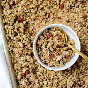 Simple Healthy Granola (vegan, gluten-free, refined sugar free)