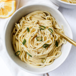 Easy Lemon Miso Pasta (vegan)