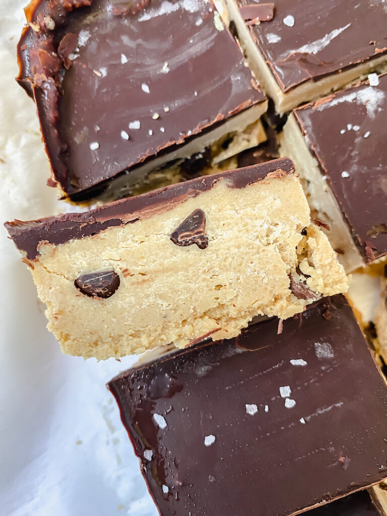 Healthy Cookie Dough Bars (vegan, gluten-free, refined sugar free)