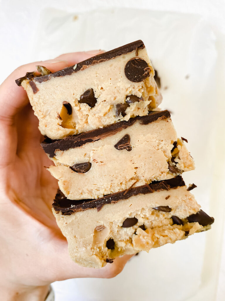 Healthy Cookie Dough Bars (vegan, gluten-free, refined sugar free)