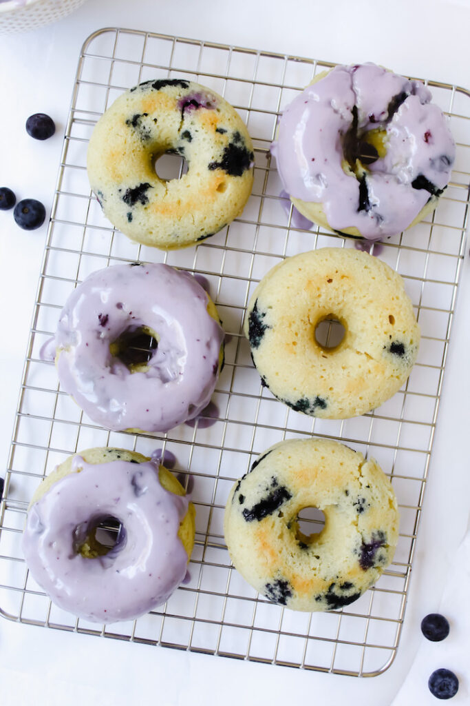 Vegan Blueberry Donuts 