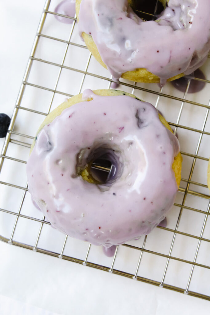 Vegan Blueberry Donuts 