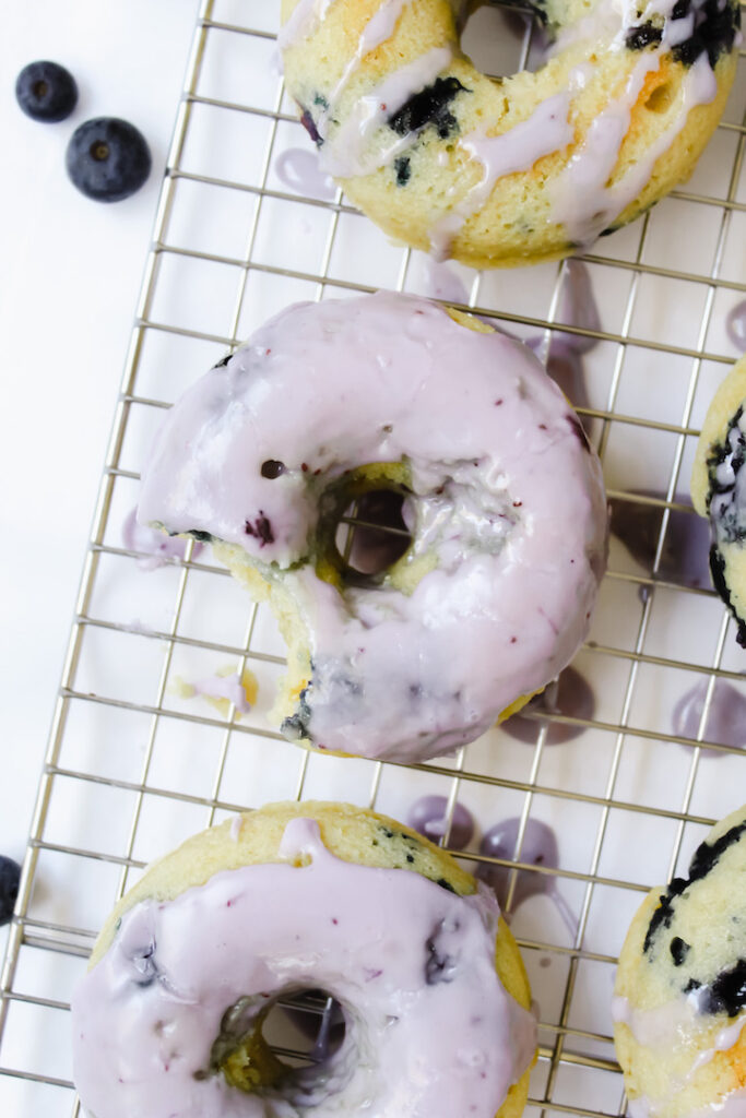 Vegan Blueberry Donuts 