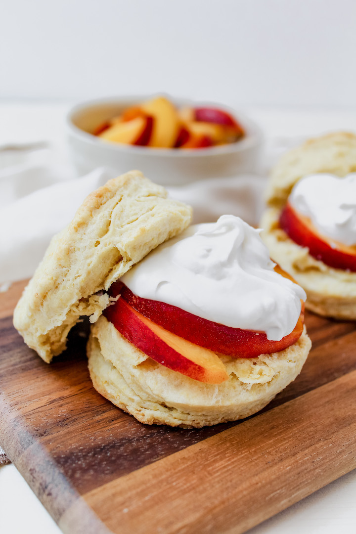 Vegan Summer Peach Shortcake