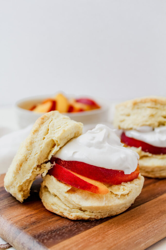 Vegan Summer Peach Shortcake