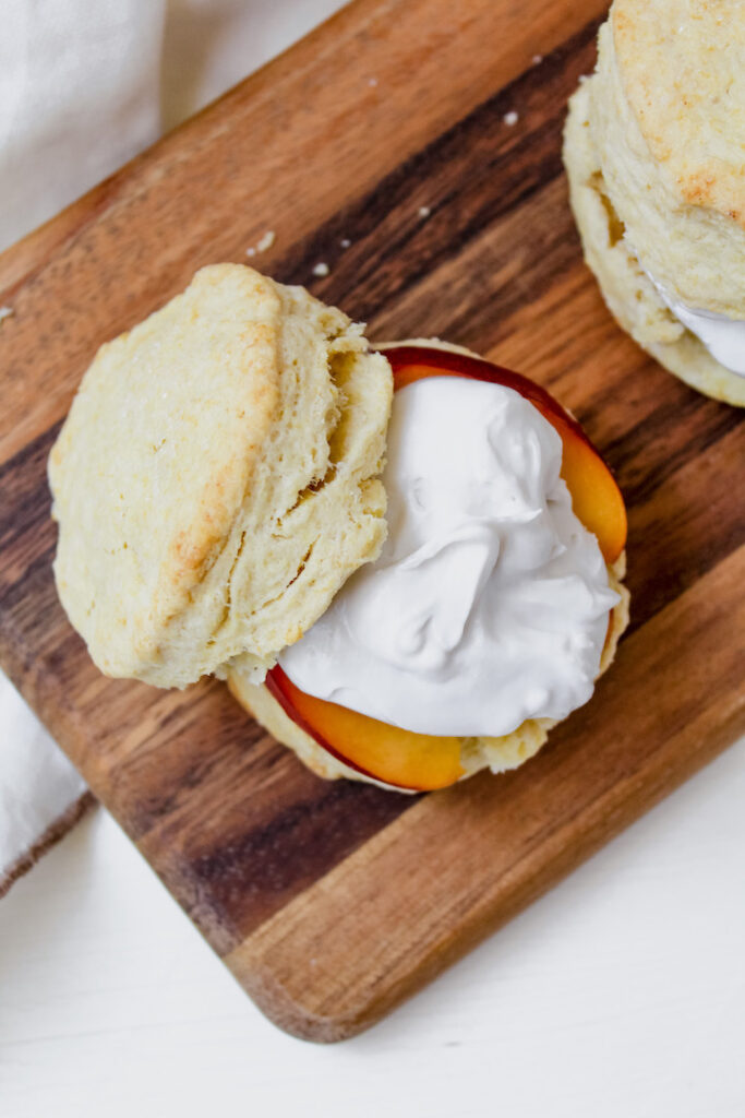 Vegan Summer Peach Shortcake