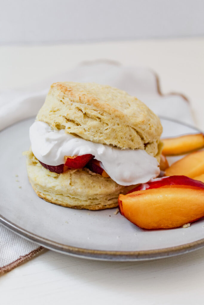 Vegan Summer Peach Shortcake