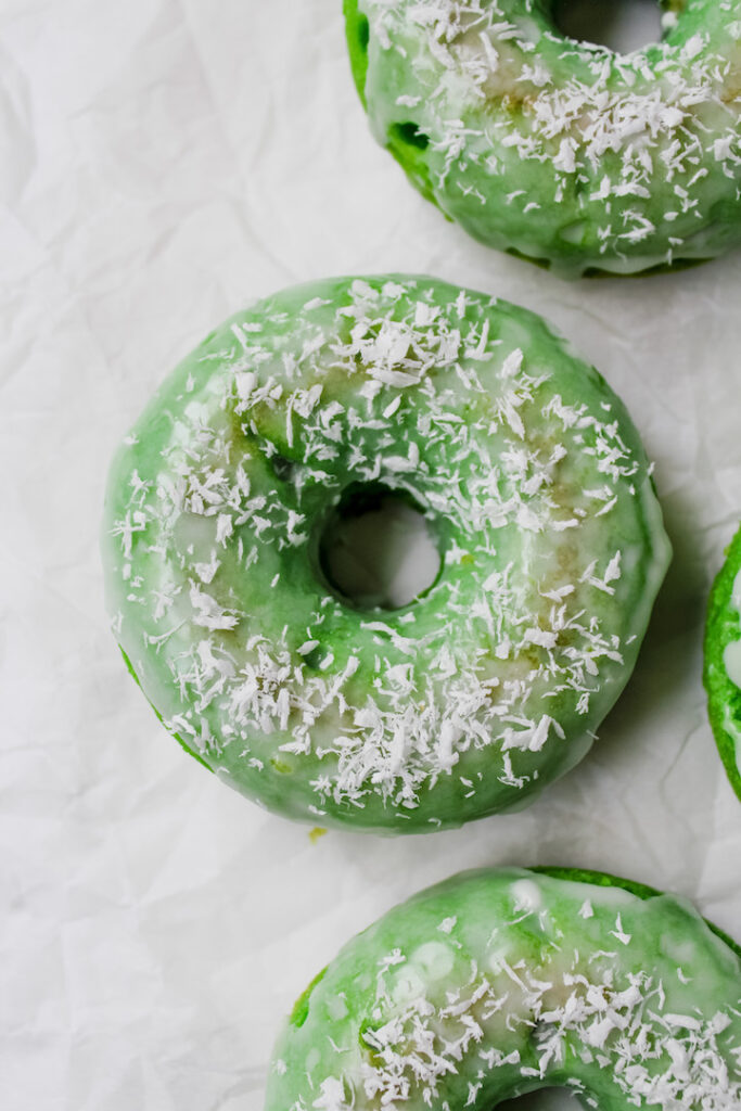 close up shot of one donut