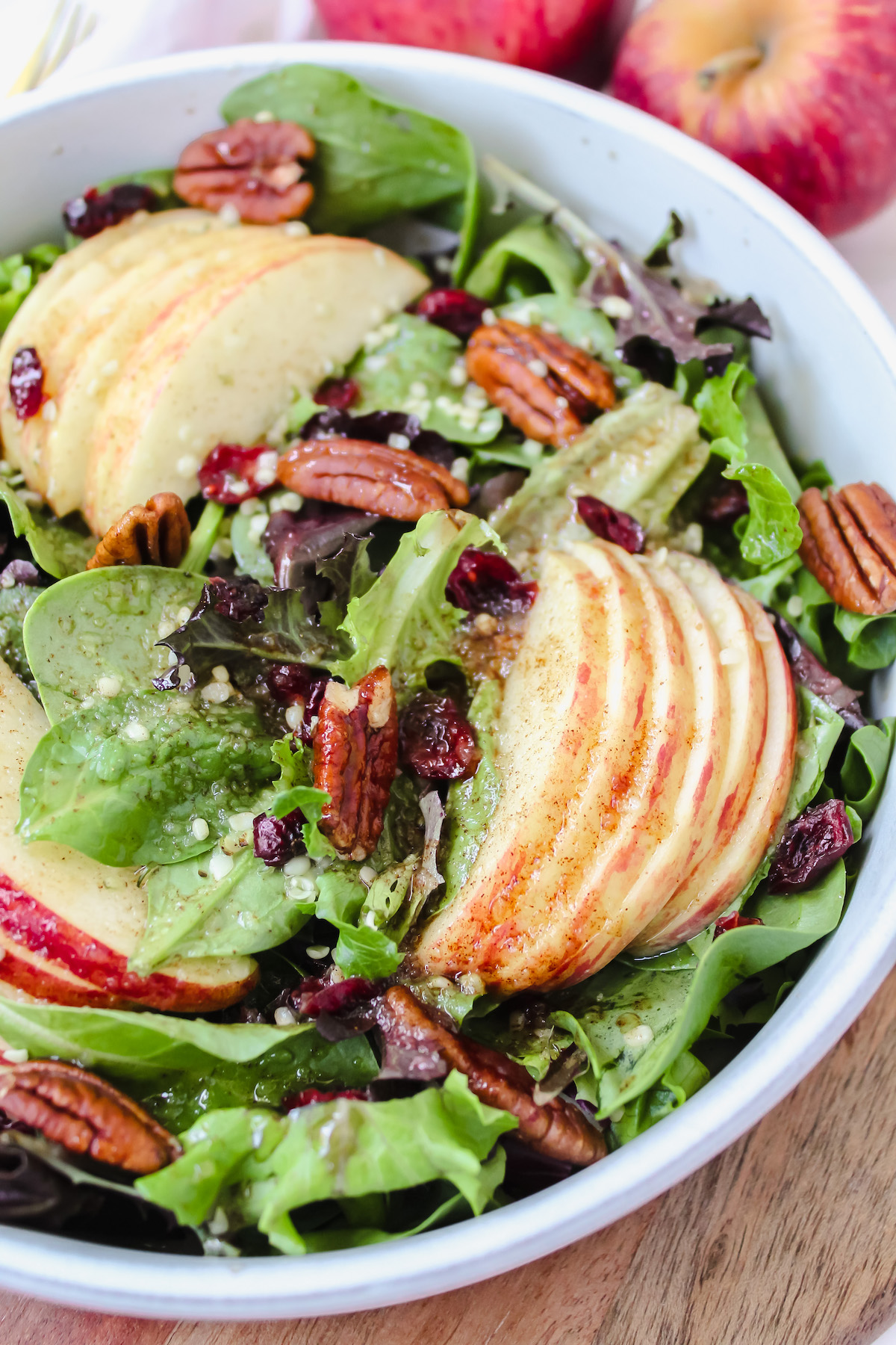 Easy Apple Cinnamon Salad (vegan, gluten-free)