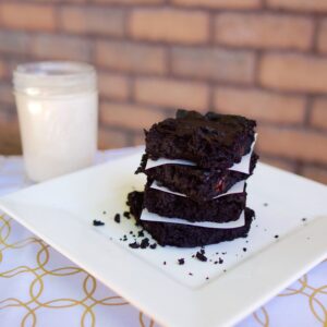 Fudgy Peanut Butter Chocolate Chip Brownies