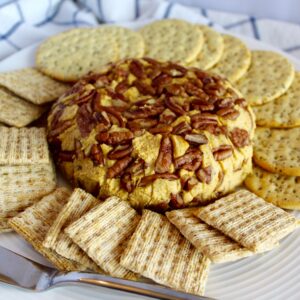 Smoked Paprika Cheddar Vegan Cheese Ball