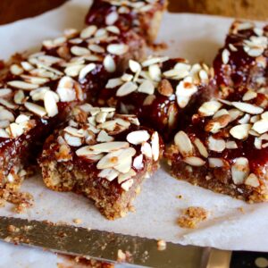 Gluten-free Vegan Strawberry Almond Bars