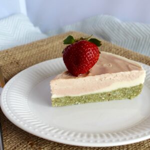 Strawberry Coconut Cauliflower Ice Cream Cake