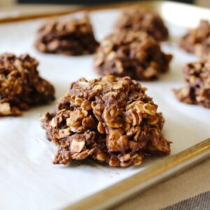 Double Chocolate Oatmeal Banana Walnut Breakfast Cookies