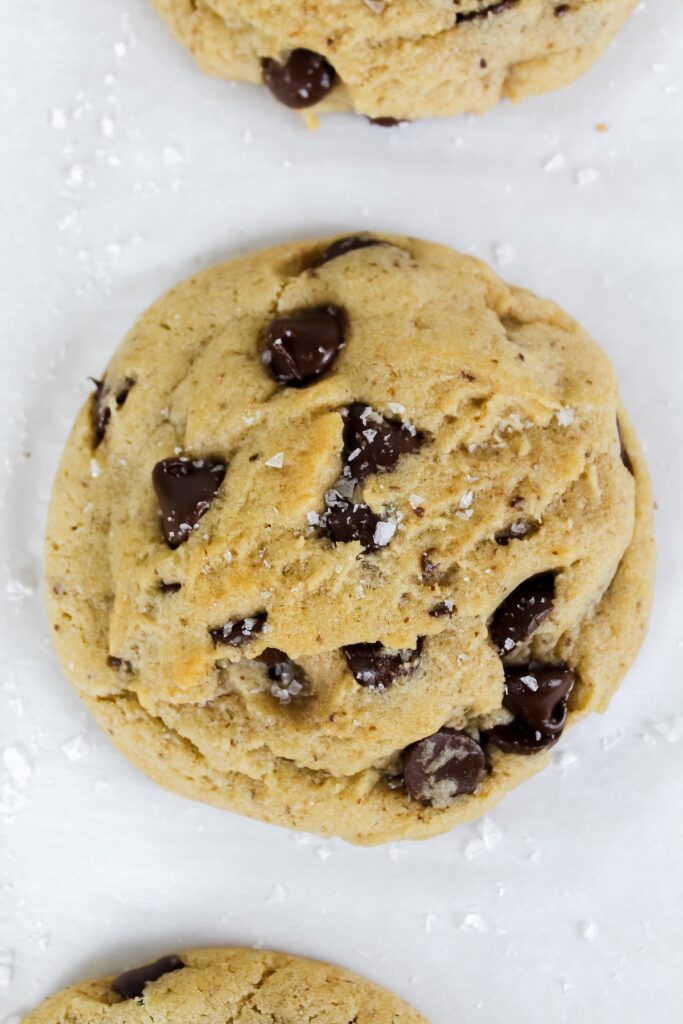 close up of one cookie