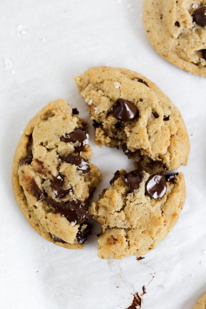 cookie broken into three pieces
